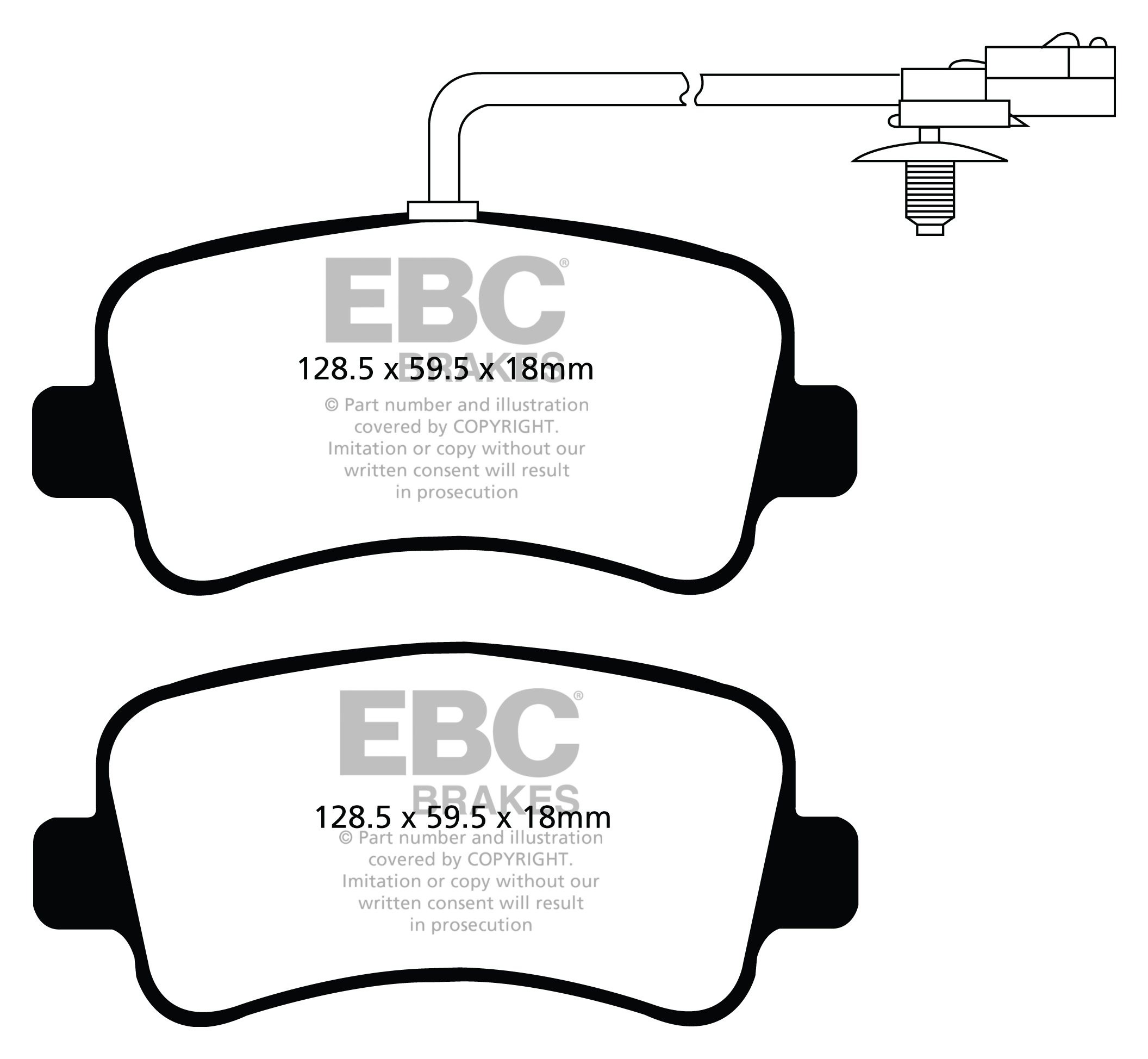 EBC Brakes OPEL Movano 2.3 TD 2010-.. Remblokken achterzijde
