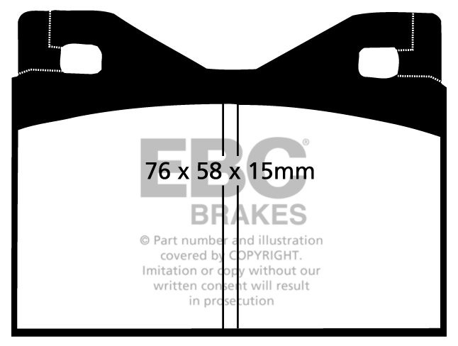 EBC Brakes LAMBORGHINI Silhouette 3.0 76-79 Remblokken achterzij