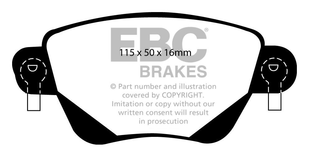 EBC Brakes FORD Mondeo (Sedan & Hatch) 2.0 TD 2000-2004 Remblokk