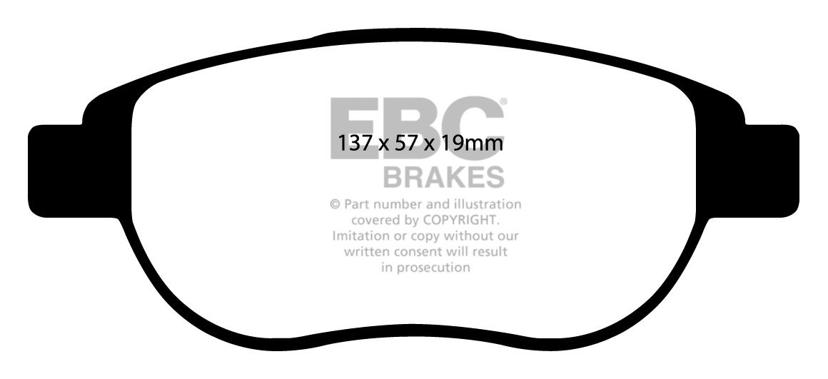 EBC Brakes PEUGEOT 207CC 1.6 2007-.. Remblokken voorzijde