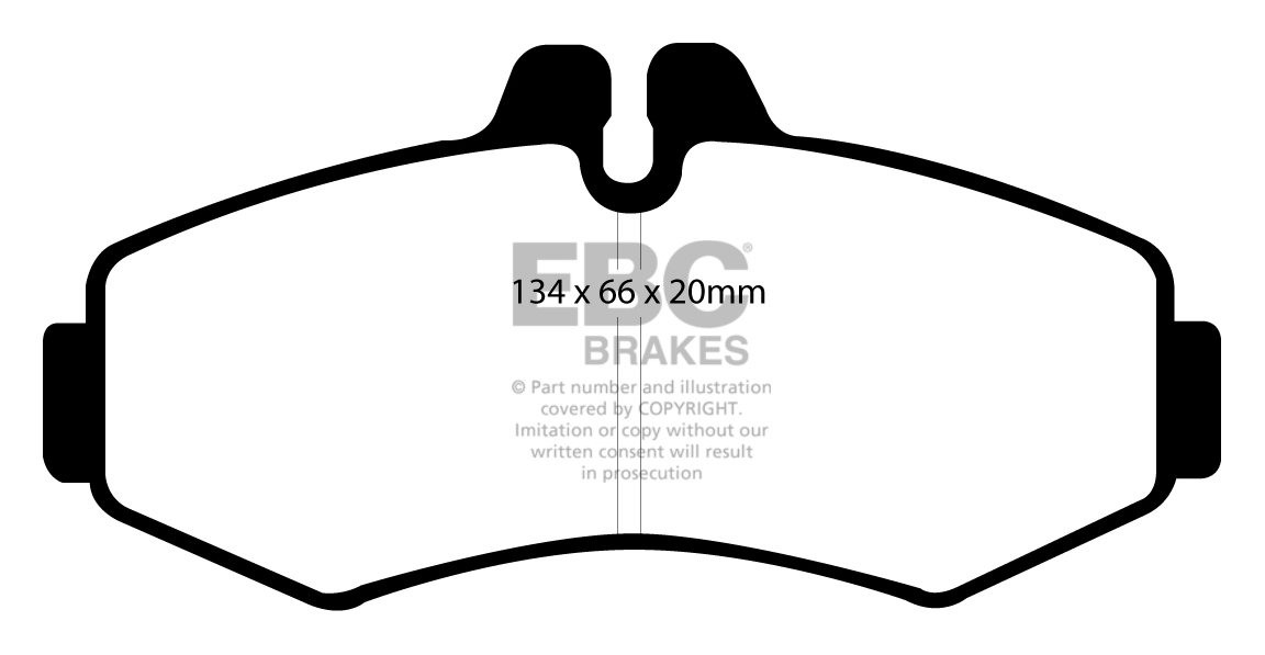 EBC Brakes MERCEDES V-Class V200 98-2002 Remblokken voorzijde