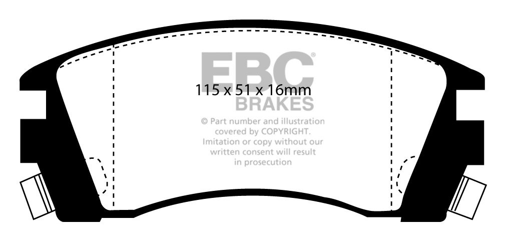 EBC Brakes NISSAN Sunny 2.0 D (N14) Station 92-95 Remblokken voo