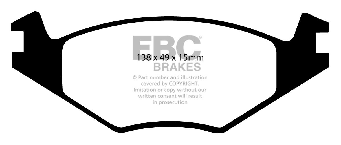 EBC Brakes VW Vento 1.8 92-95 Remblokken voorzijde