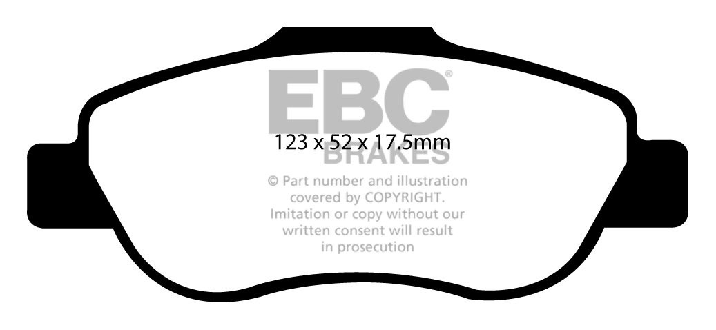 EBC Brakes FORD Ka 1.3 TD 2009-.. Remblokken voorzijde