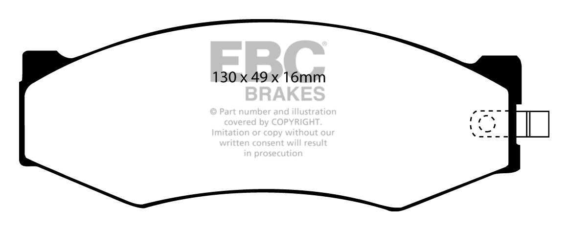 EBC Brakes NISSAN Silvia (S12) 1.8 Turbo 84-89 Remblokken voorzi