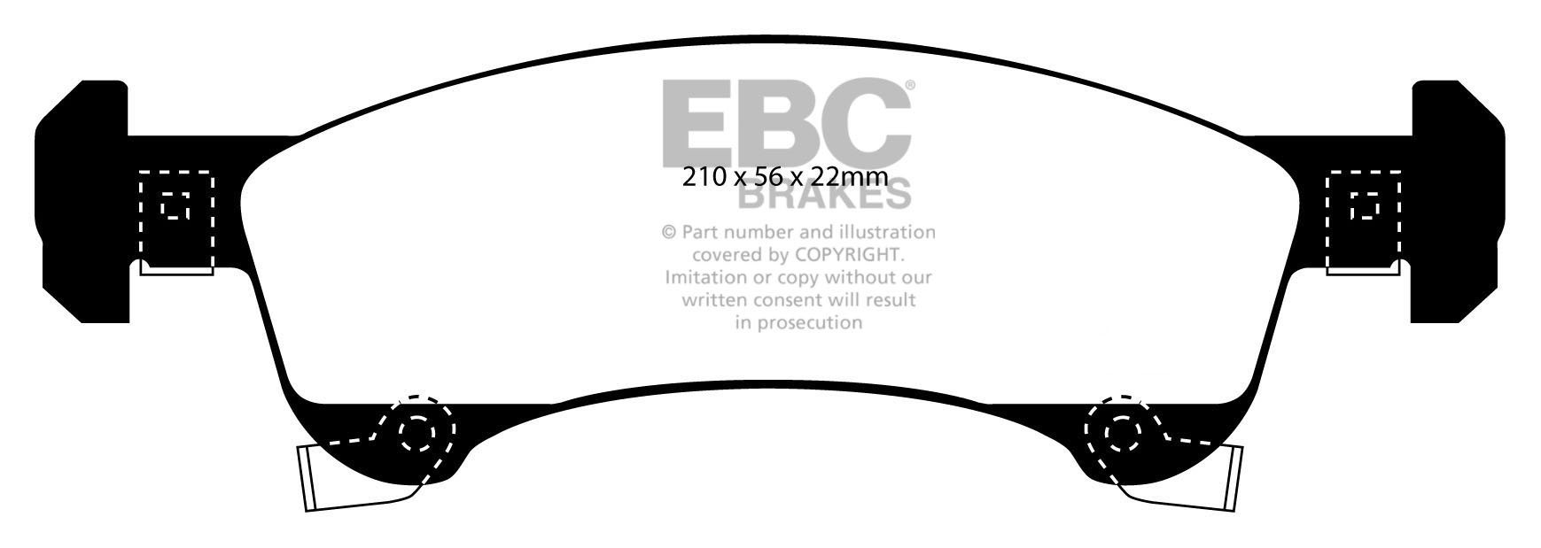 EBC Brakes LINCOLN Navigator 5.4 2003-2006 Remblokken voorzijde