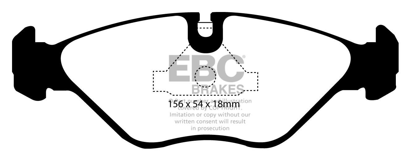 EBC Brakes SAAB 9000 2.0 Turbo 94-97 Remblokken voorzijde greens