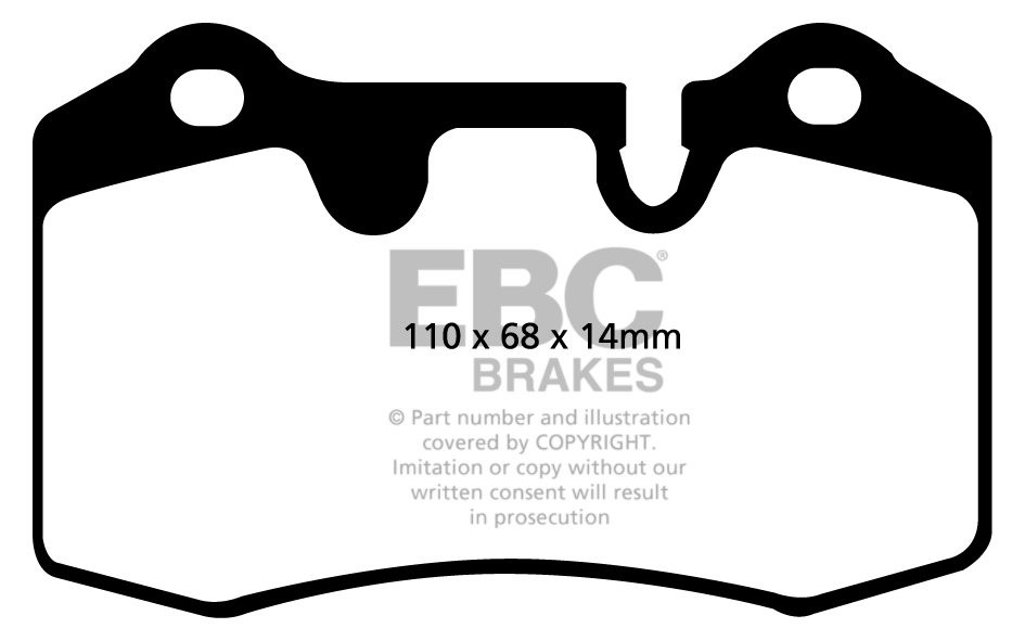 EBC Brakes MASERATI Gran Turismo 4.2 2008-.. Remblokken achterzi