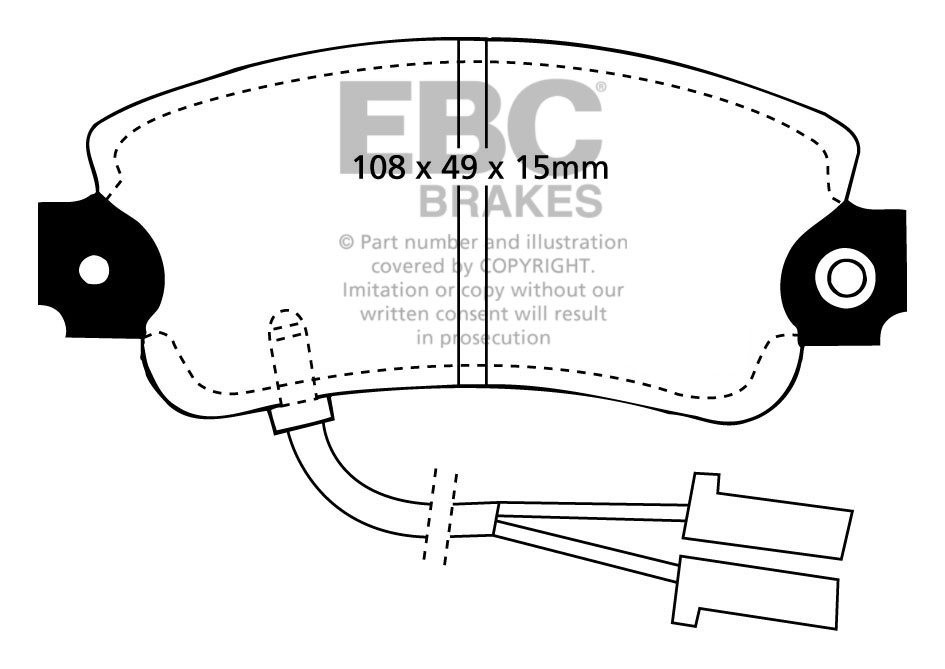 EBC Brakes ALFA ROMEO Alfa 33 1.8 TD 86-88 Remblokken voorzijde