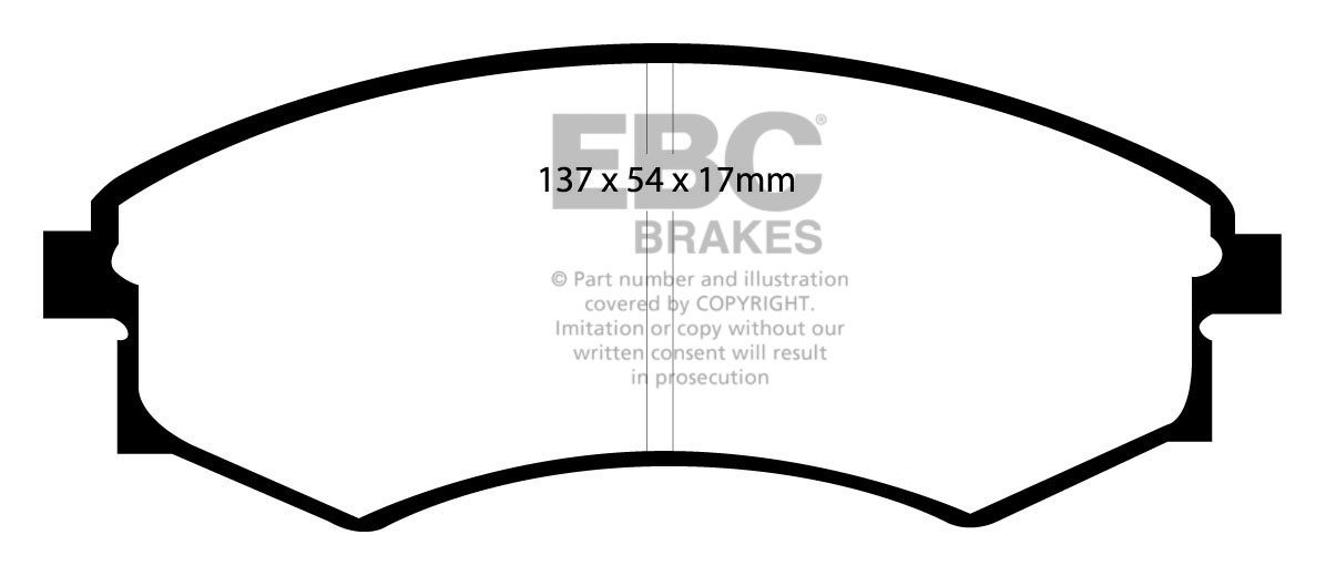 EBC Brakes HYUNDAI Matrix 1.6 2001-2002 Remblokken voorzijde
