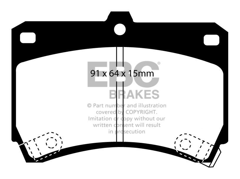 EBC Brakes Mazda 323 1.3 (BA1) 95-98 Remblokken voorzijde greens