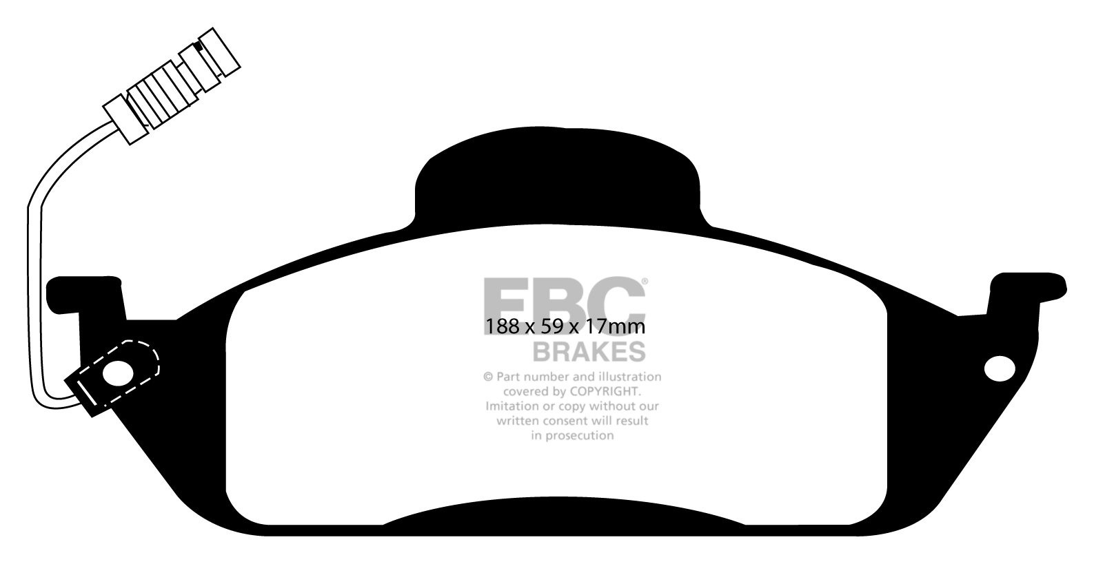 EBC Brakes MERCEDES M-Class (W163) ML320 (3.2) 98-99 Remblokken