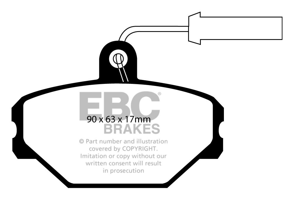 EBC Brakes LANCIA Dedra 1.6 90-94 Remblokken voorzijde