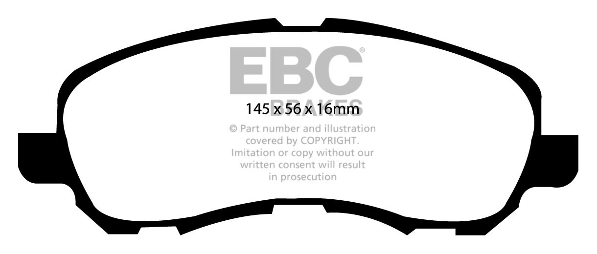 EBC Brakes MITSUBISHI Lancer 1.5 2007-.. Remblokken voorzijde gr