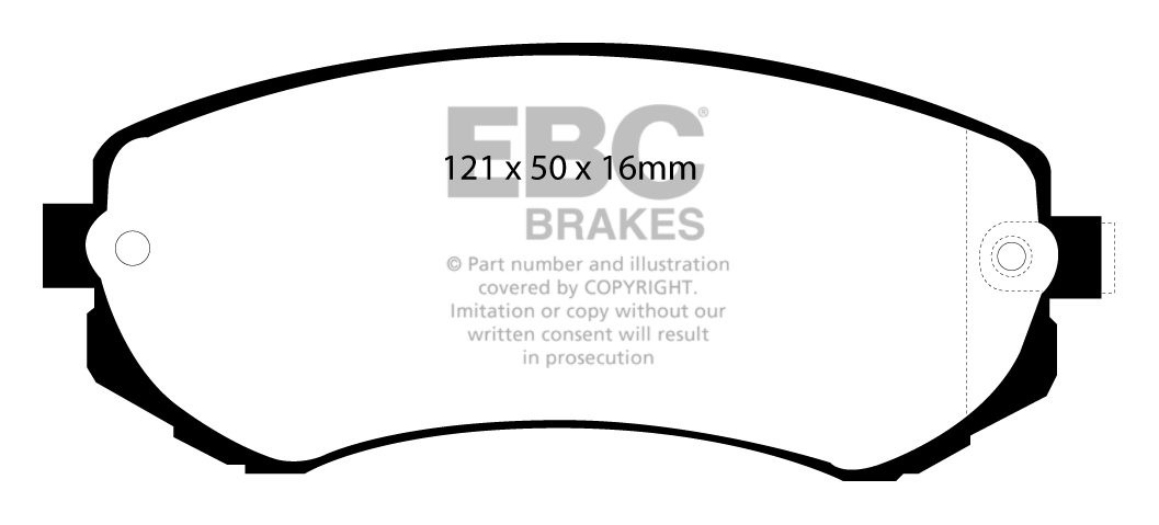 EBC Brakes NISSAN Skyline (R32) 1.8 89-94 Remblokken voorzijde g