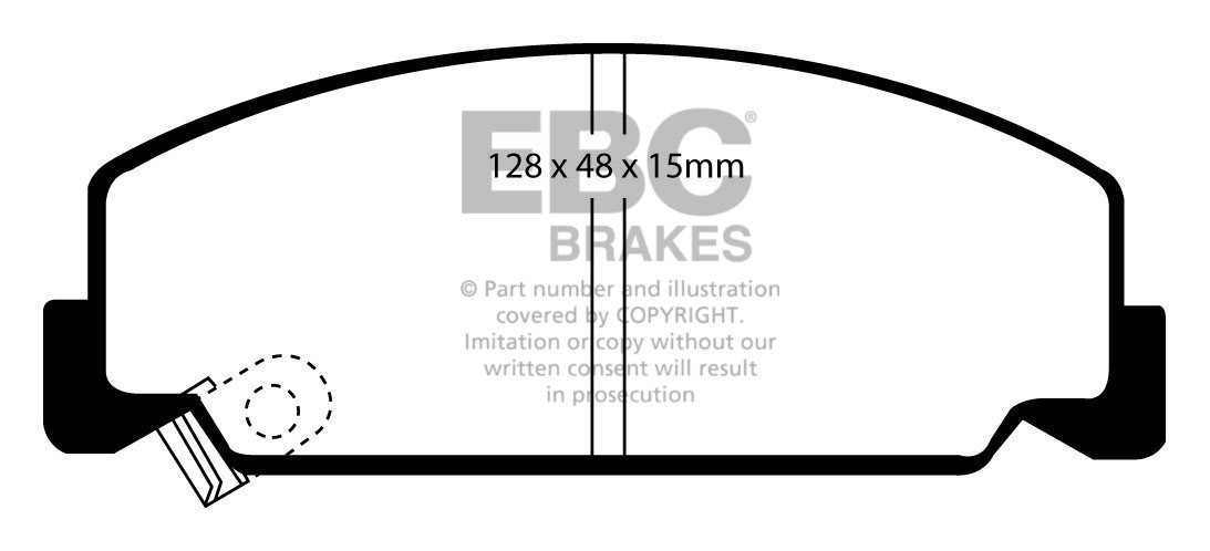 EBC Brakes HONDA Civic Shuttle 1.4 (EE) 88-91 Remblokken voorzij