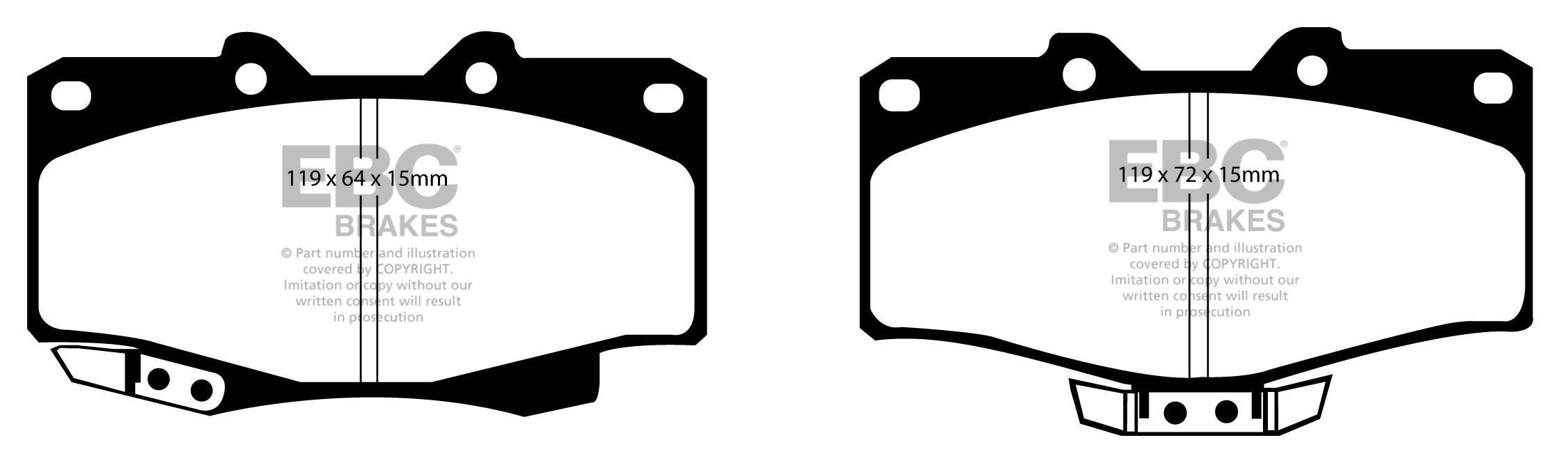 EBC Brakes TOYOTA BEDRIJFSWAGEN Hi-Lux 2.4 D (LN105) 89-97 Rembl