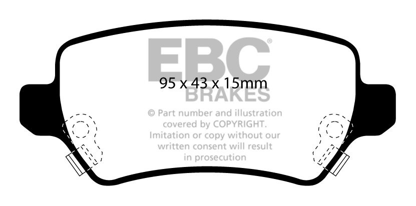 EBC Brakes OPEL Zafira B 1.9 TD -120 2005-.. Remblokken achterzi