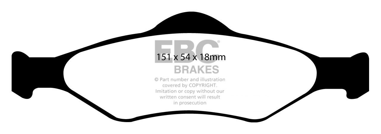 EBC Brakes FORD BEDRIJFSWAGEN Courier 1.8 D 2000-2002 Remblokken