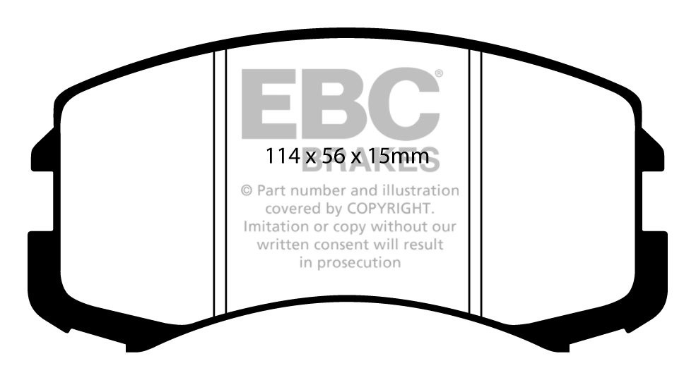 EBC Brakes MITSUBISHI Lancer 1.6 2005-2007 Remblokken voorzijde