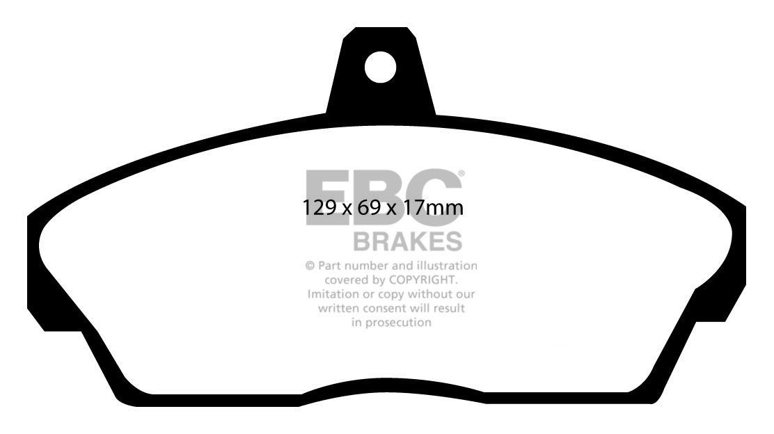 EBC Brakes ROVER 800 2.5 D 92-97 Remblokken voorzijde