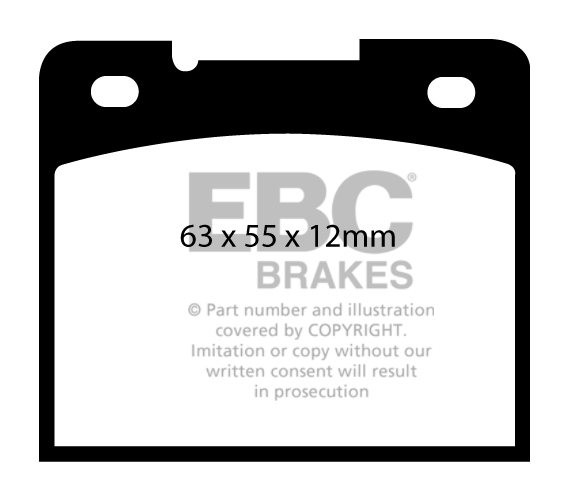 EBC Brakes VOLVO 940 2.0 90-97 Remblokken achterzijde