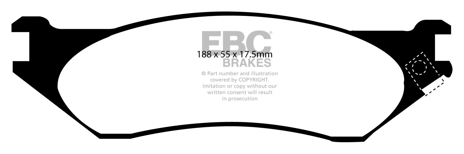 EBC Brakes FORD Expedition 5.4 97-99 Remblokken voorzijde