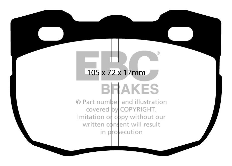 EBC Brakes LAND ROVER 90 2.5 TD 87-90 Remblokken voorzijde