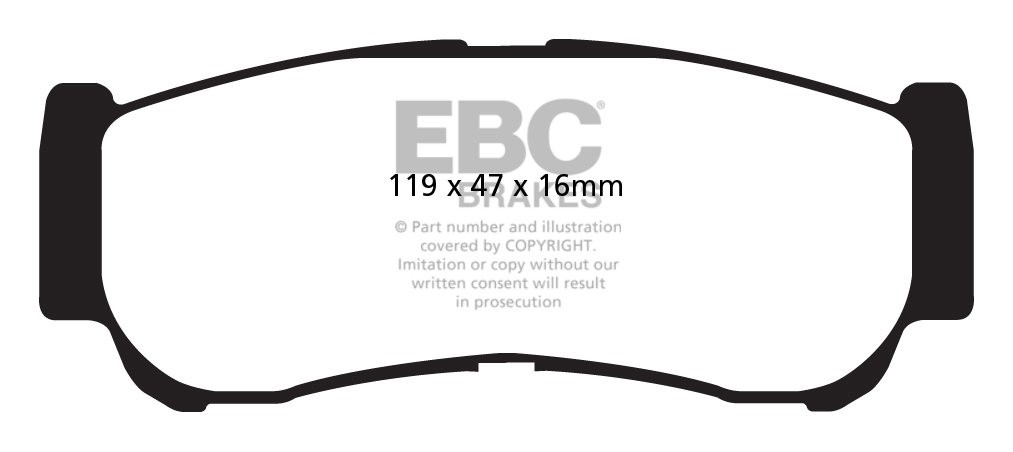 EBC Brakes NISSAN Skyline 1.8 (C110) 72-75 Remblokken voorzijde