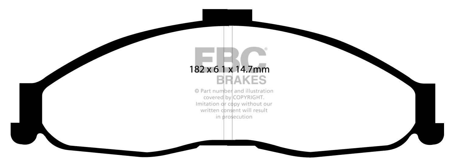 EBC Brakes CHEVROLET Camaro 5.7 98-2002 Remblokken voorzijde yel