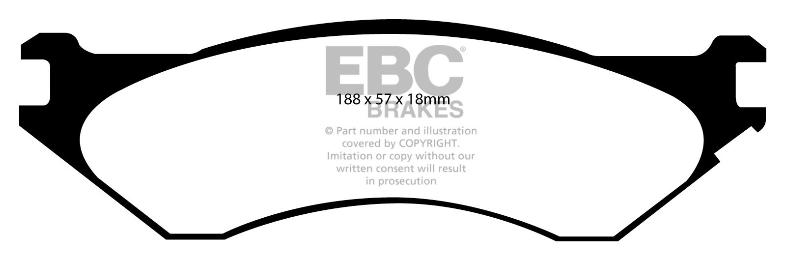 EBC Brakes DODGE (USA) Ram SRT-10 8.3 2005-.. Remblokken achterz