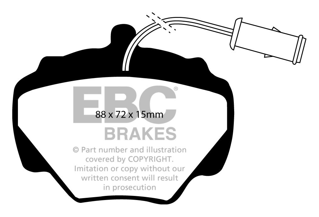 EBC Brakes LAND ROVER Discovery 3.5 89-93 Remblokken achterzijde