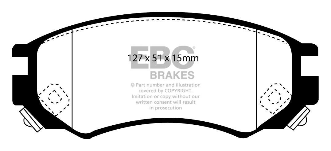 EBC Brakes NISSAN Sunny 2.0 GTi (N14) 92-95 Remblokken voorzijde