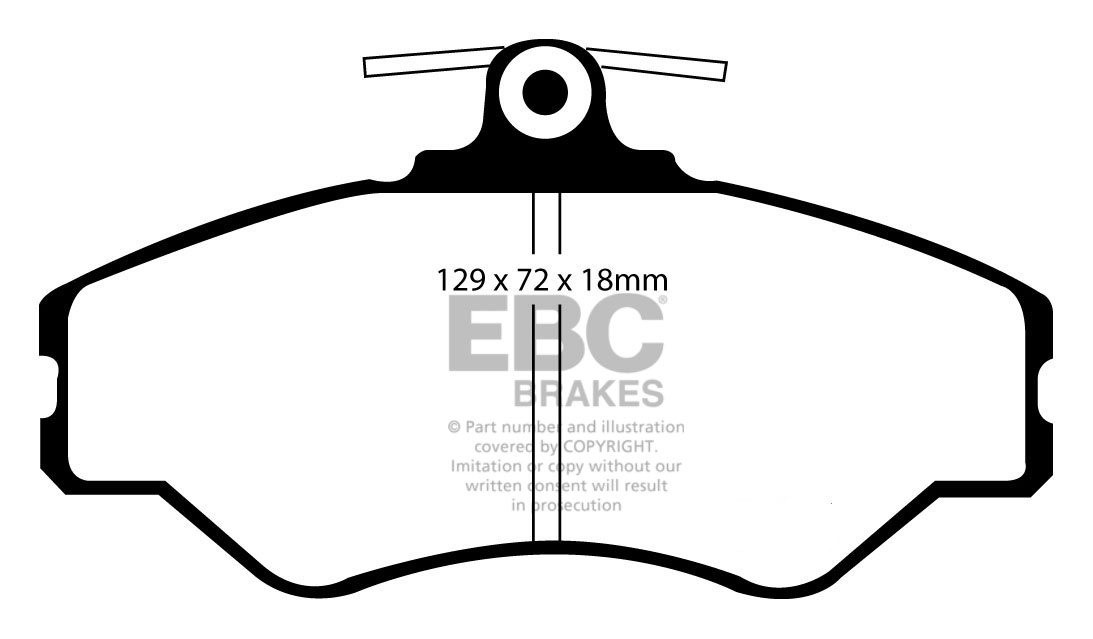EBC Brakes DAIMLER Double Six 5.3 72-73 Remblokken voorzijde gre