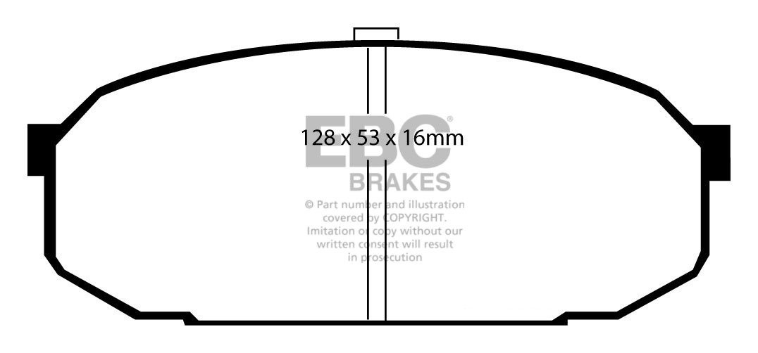 EBC Brakes MAZDA 323 2.0 (BA1) 94-98 Remblokken voorzijde