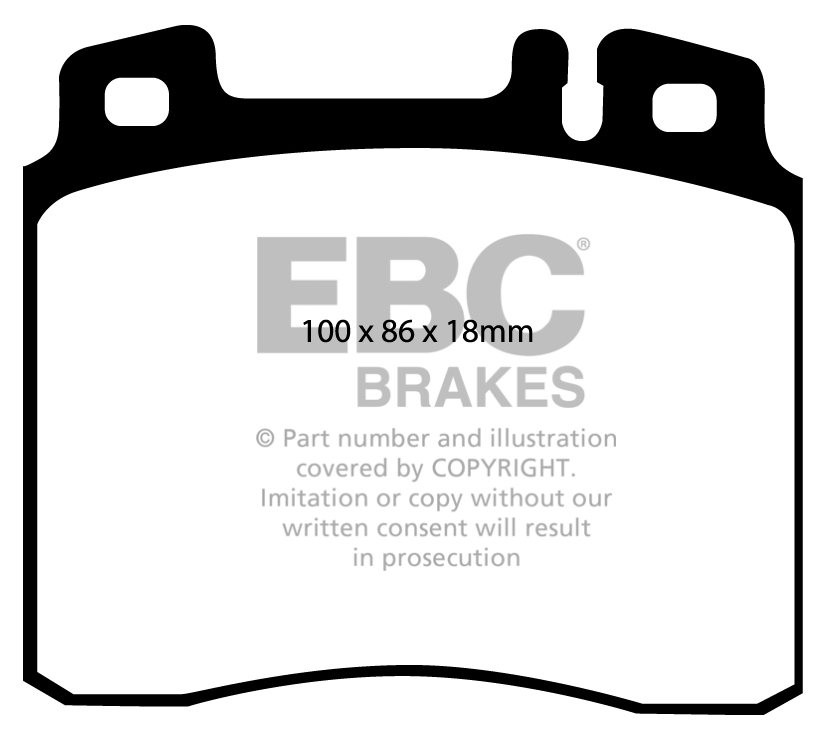 EBC Brakes MERCEDES S-Class (W140) S280 93-98 Remblokken voorzij