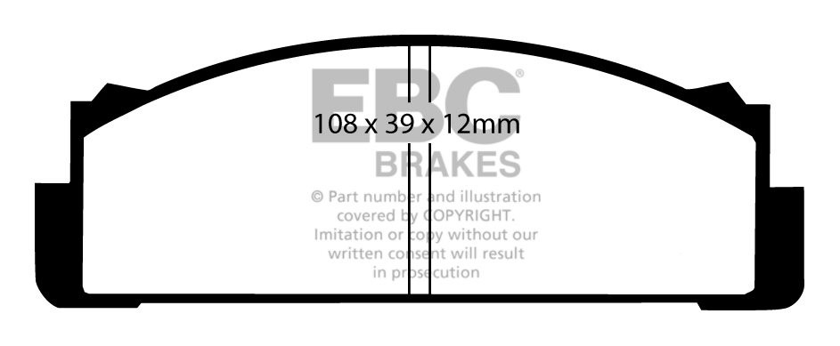 EBC Brakes MATRA M530 1.7 67-73 Remblokken voorzijde greenstuff