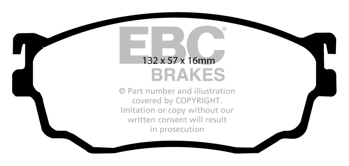 EBC Brakes ASTON MARTIN DB4 GT Zagato 3.7 61-63 Remblokken achte