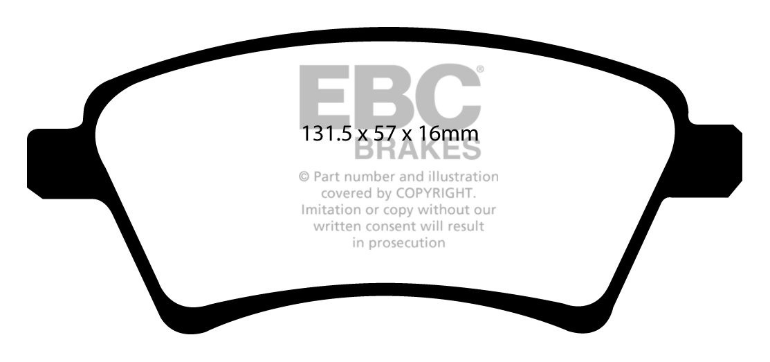 EBC Brakes SUZUKI SX4 2.0 TD 2009-.. Remblokken voorzijde