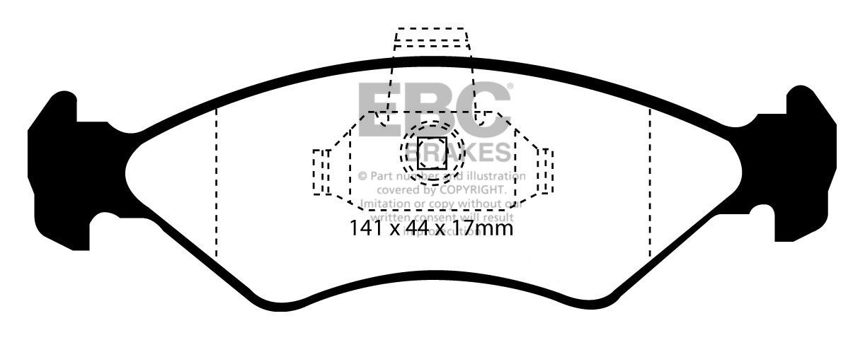 EBC Brakes FORD Fiesta 1.8 D 95-99 Remblokken voorzijde greenstu