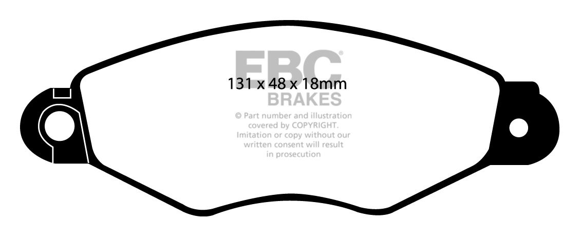 EBC Brakes RENAULT Clio 1.4 98-2005 Remblokken voorzijde