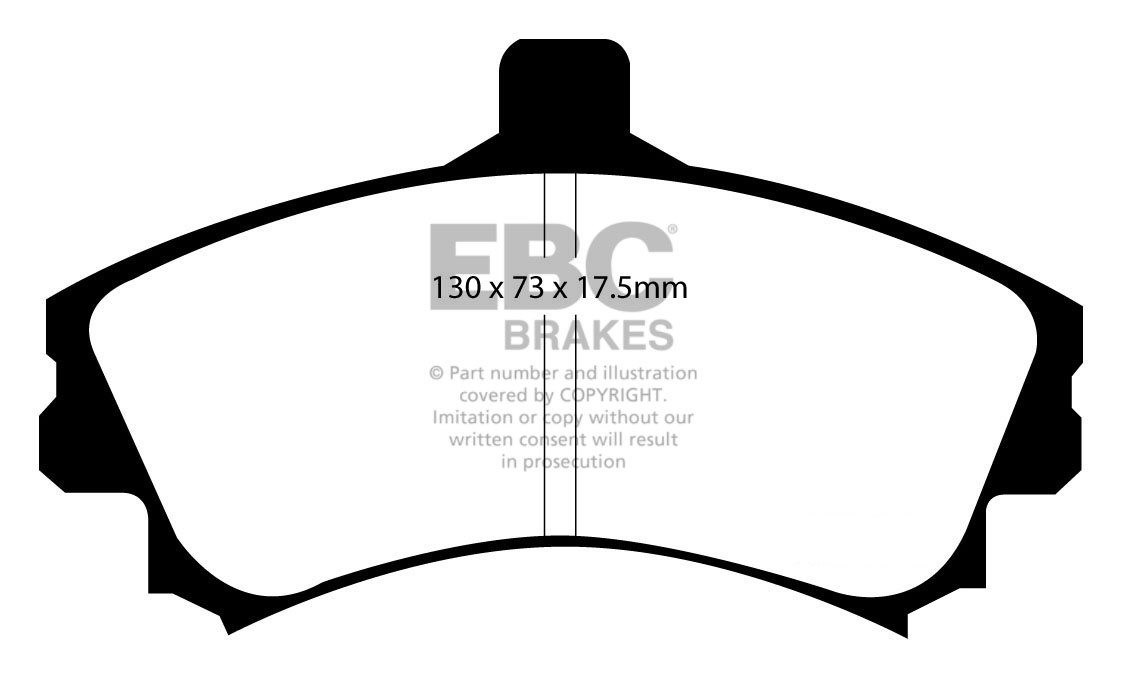 EBC Brakes SMART Forfour 1.5 D (68) 2004-2006 Remblokken voorzij