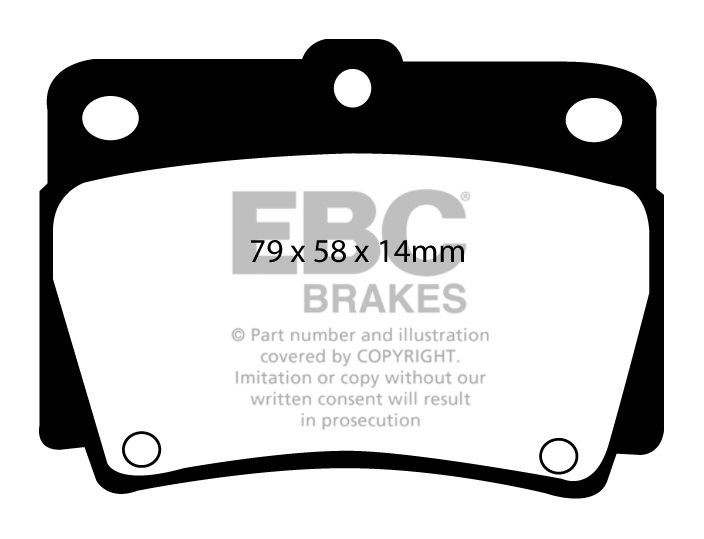 EBC Brakes MITSUBISHI Shogun Sport 2.5 TD 2000-2008 Remblokken a