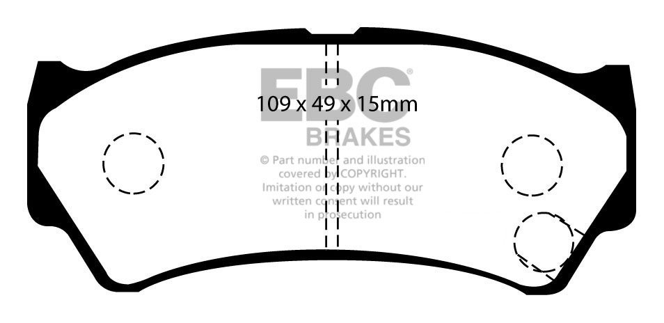 EBC Brakes SUZUKI Baleno 1.8 99-2001 Remblokken voorzijde
