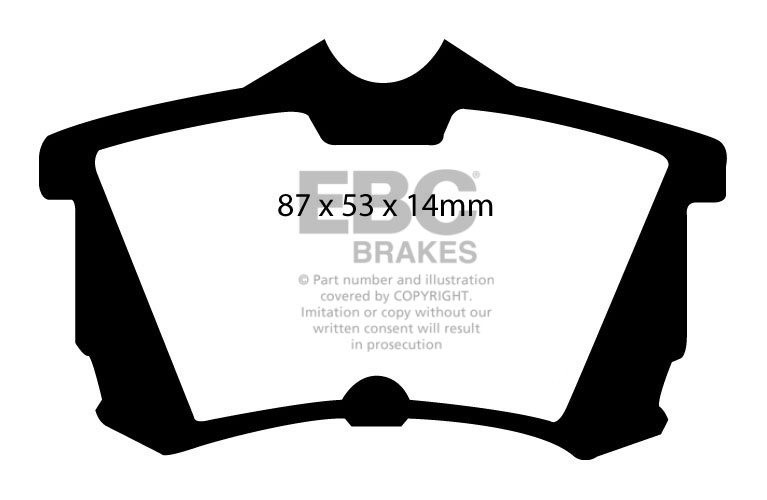 EBC Brakes HONDA Accord 2.2 TD Sedan (CN1) 2003-2008 Remblokken