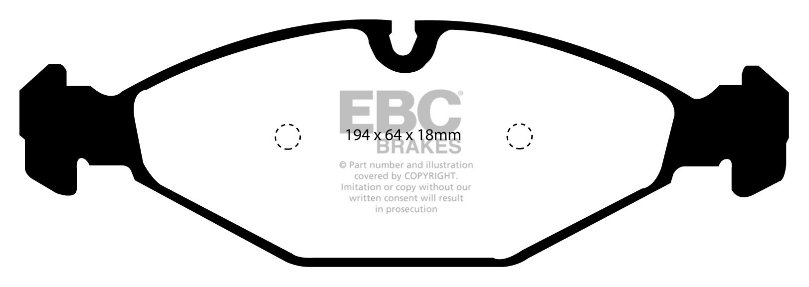 EBC Brakes DAIMLER Double Six 6.0 93-94 Remblokken voorzijde