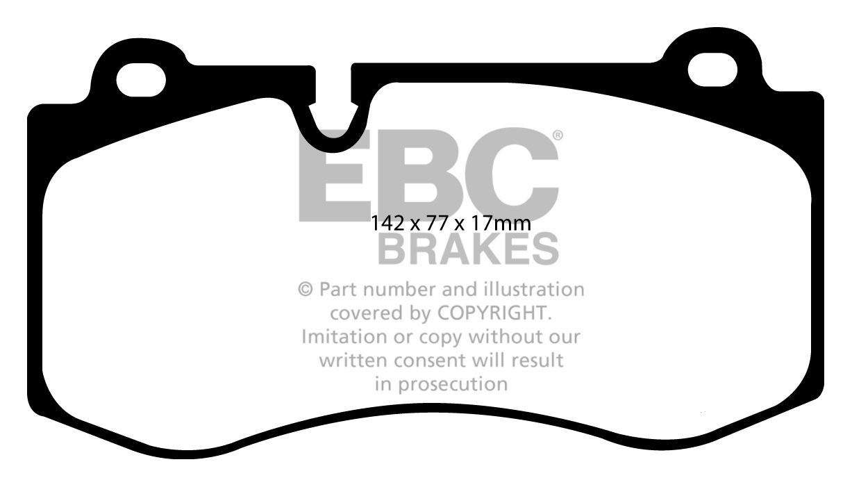 EBC Brakes MERCEDES S-Class (W221) S450 2006-.. Remblokken voorz