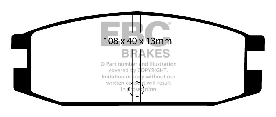 EBC Brakes MITSUBISHI Pajero 2.5 TD (L144) 88-91 Remblokken acht
