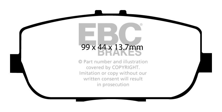 EBC Brakes Mazda MX5 2.0 2005-.. Remblokken achterzijde greenstu