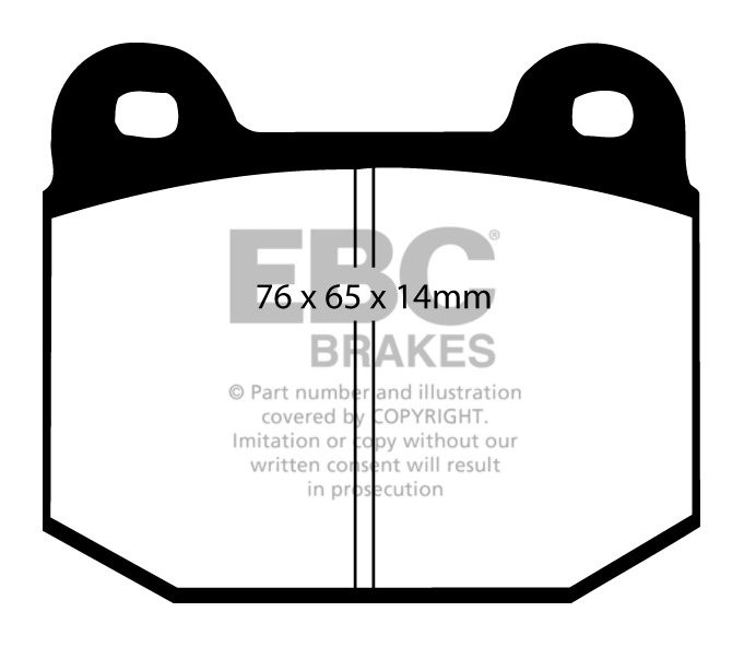 EBC Brakes MITSUBISHI Lancer Evo 8 2.0 Turbo 2002-2005 Remblokke